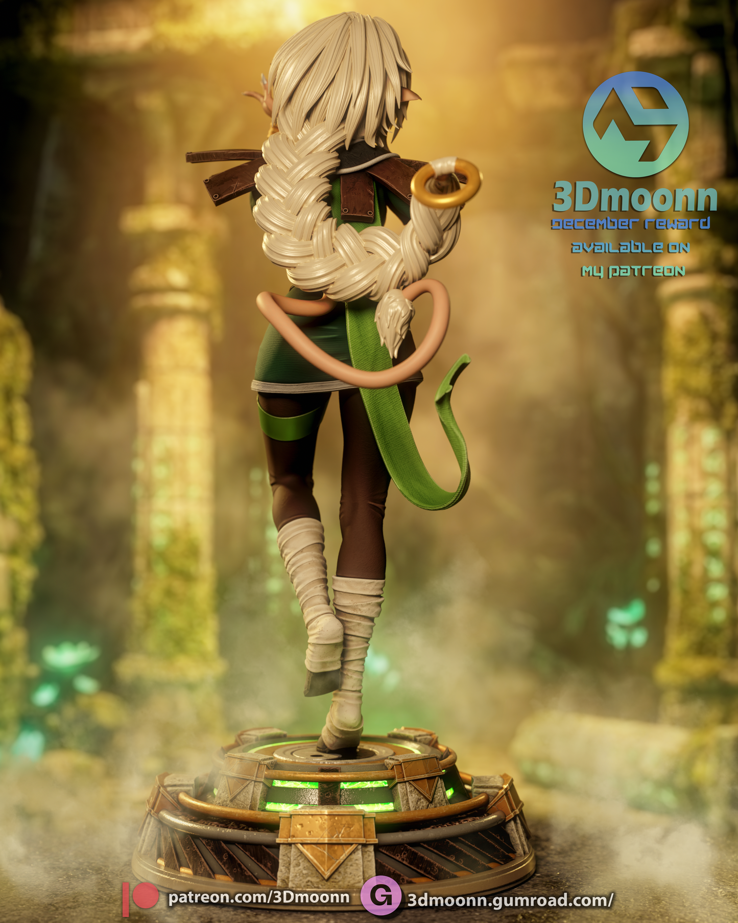 Aisha Clan-Clan (Outlaw Star) - 3d Printed kit