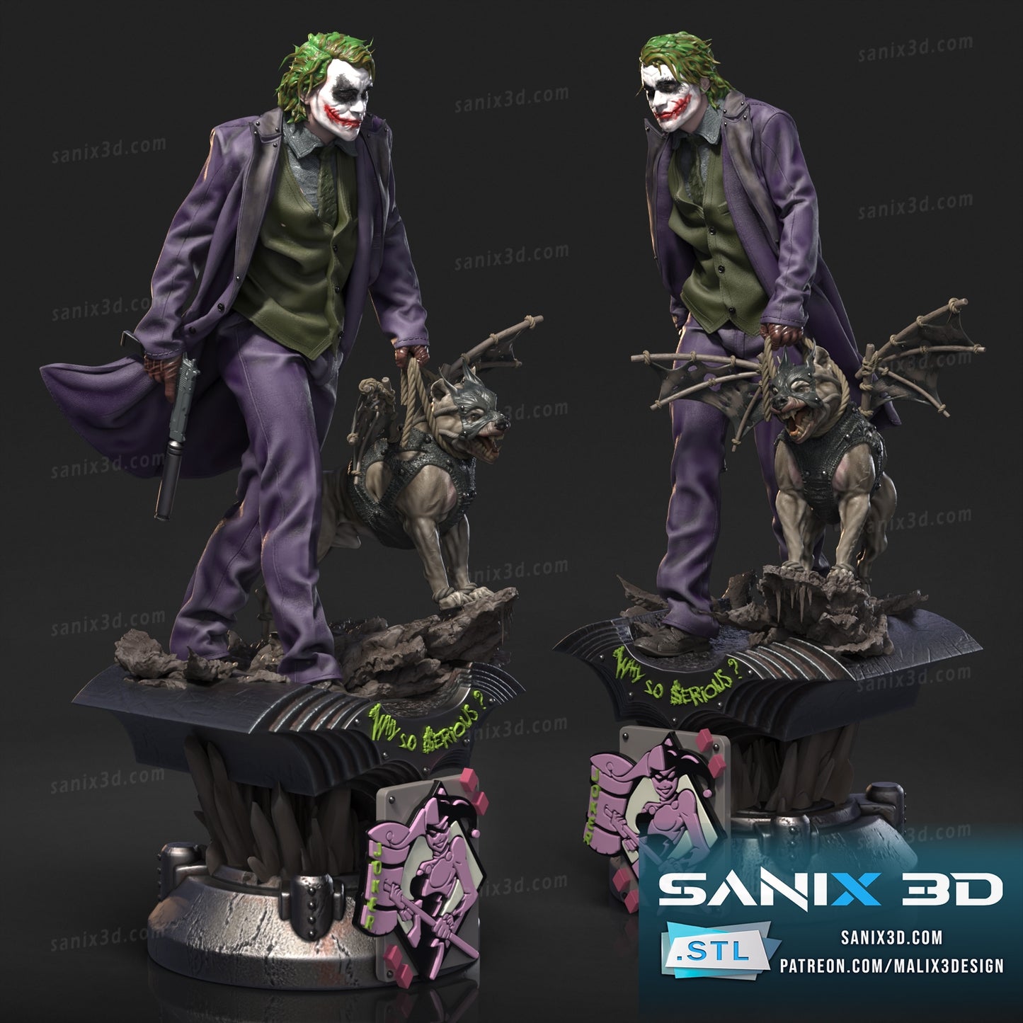 Heath Ledger (Joker) - Fan Art - 3D Print kit