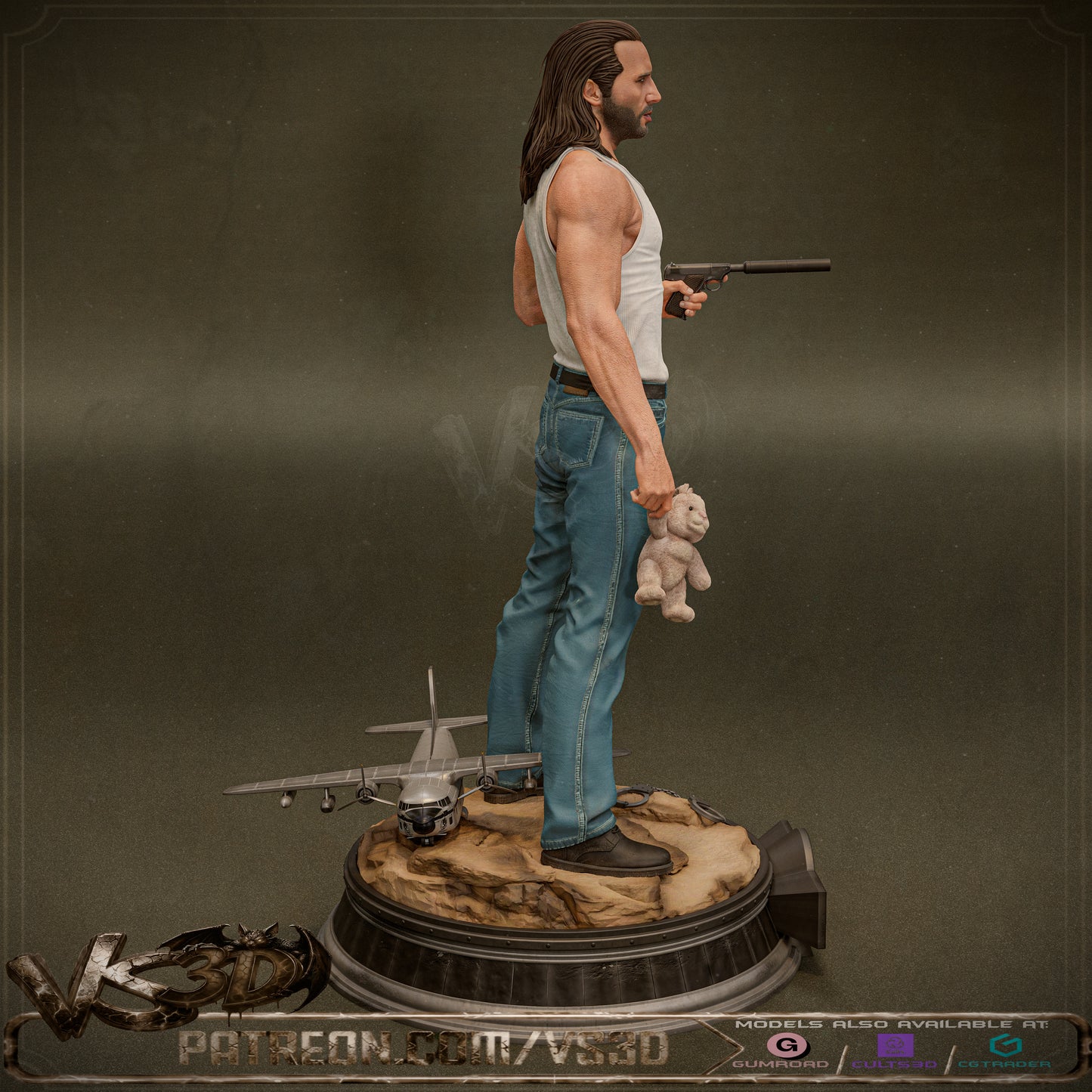 Cameron Poe - 10 Scale Model Kit Statue