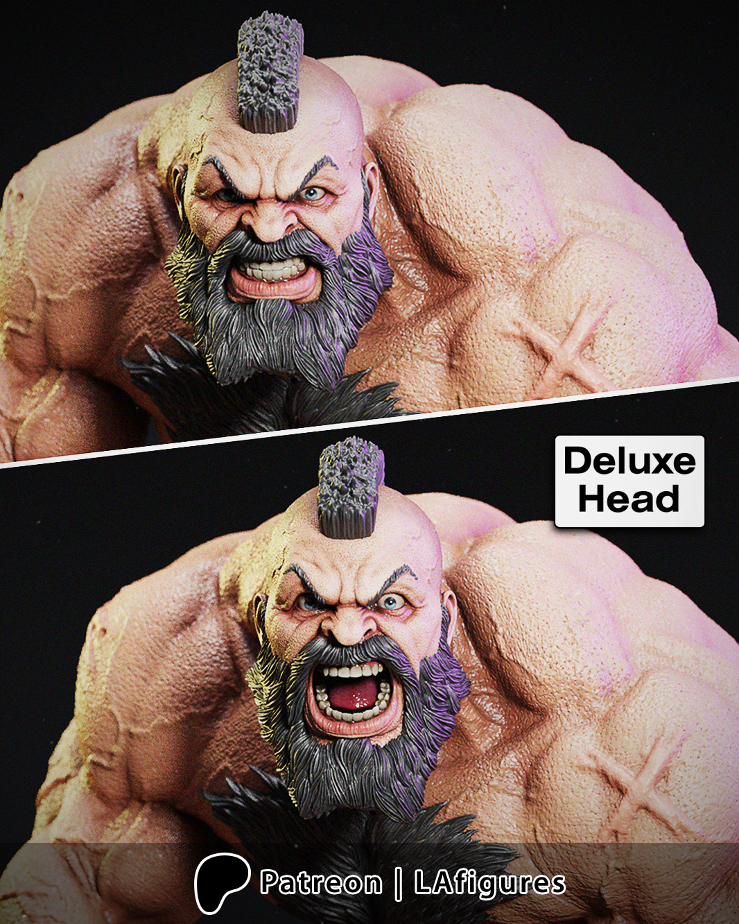 Zangief (Street Fighter) Statue - Fan Art 10 scale 3D Print Kit