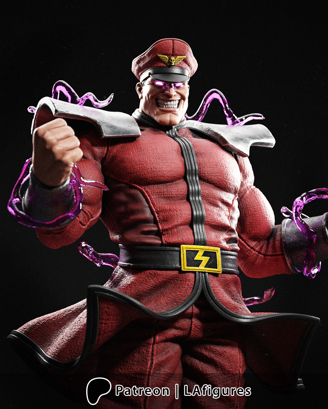 M. Bison (Street Fighter) Statue - Fan Art 10 scale 3D Print Kit