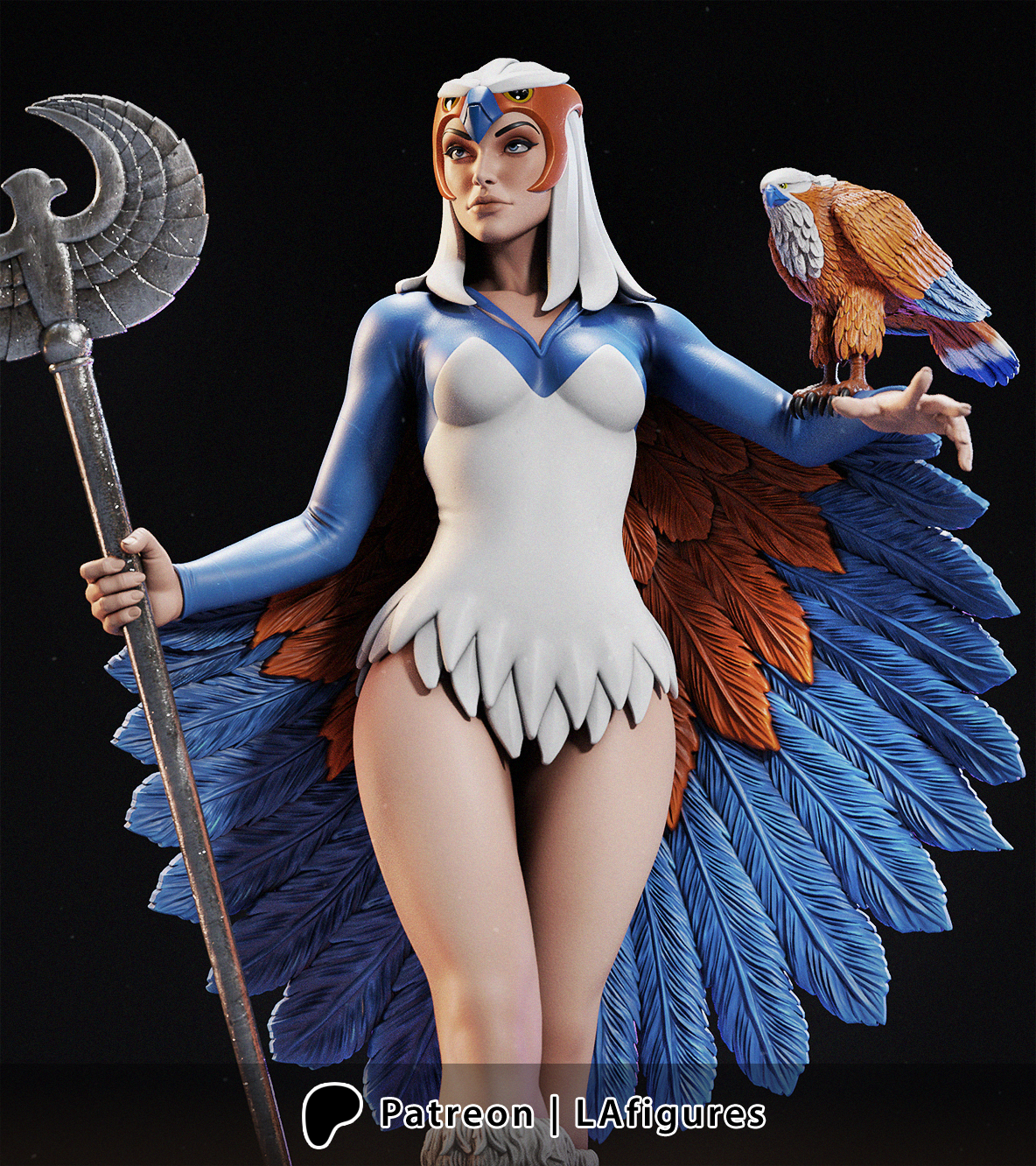 Sorceress Statue - 1:10 - 3D Print Fan Art Model Kit