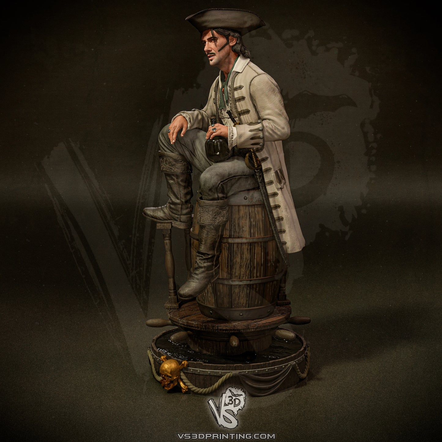 Jack Rackham (Black Sails) - 3D Model Kit - 1:10 Scale