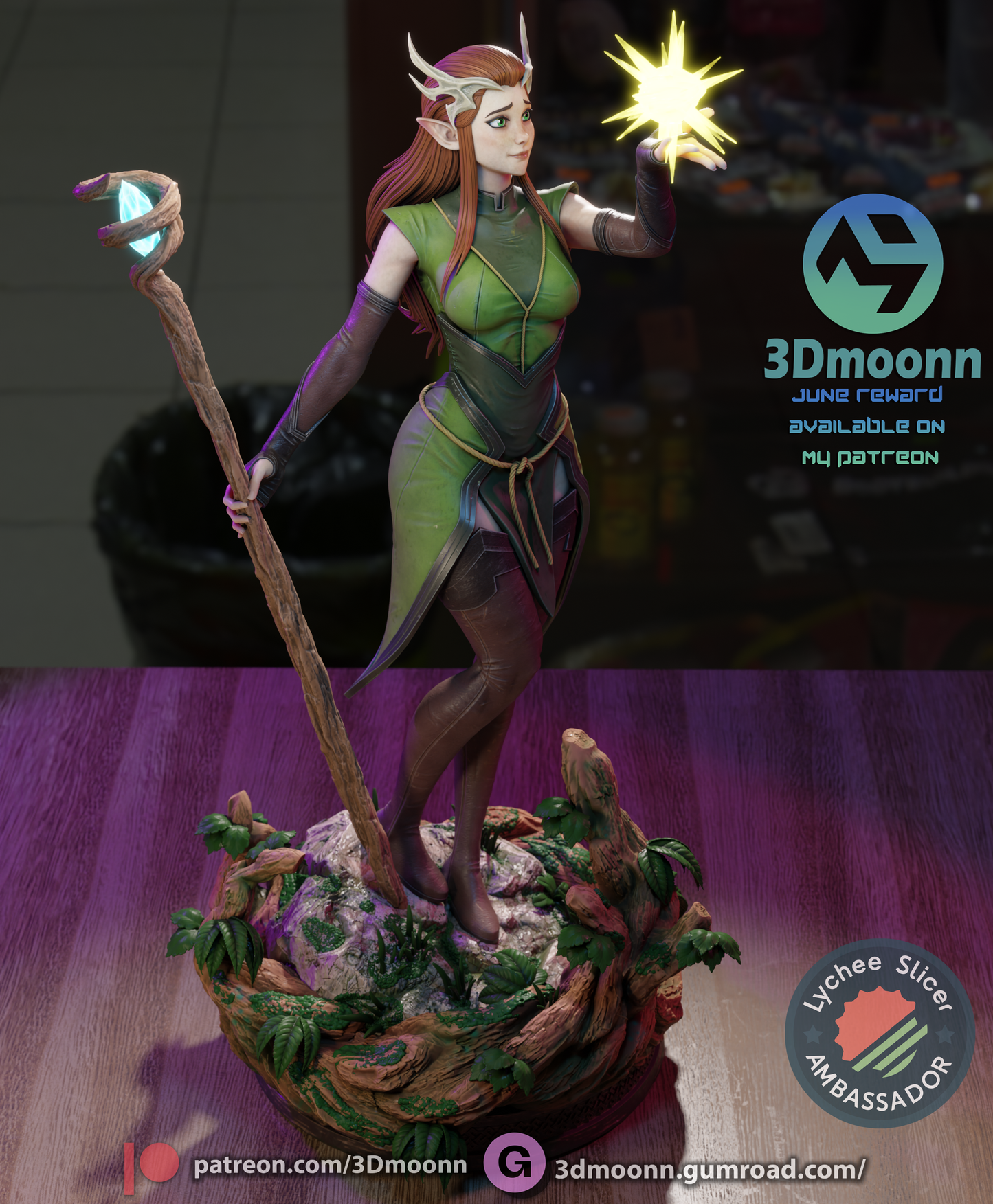 Kayleth (Vox Machina) - 3d Printed 1:6 model kit (Fan Art)