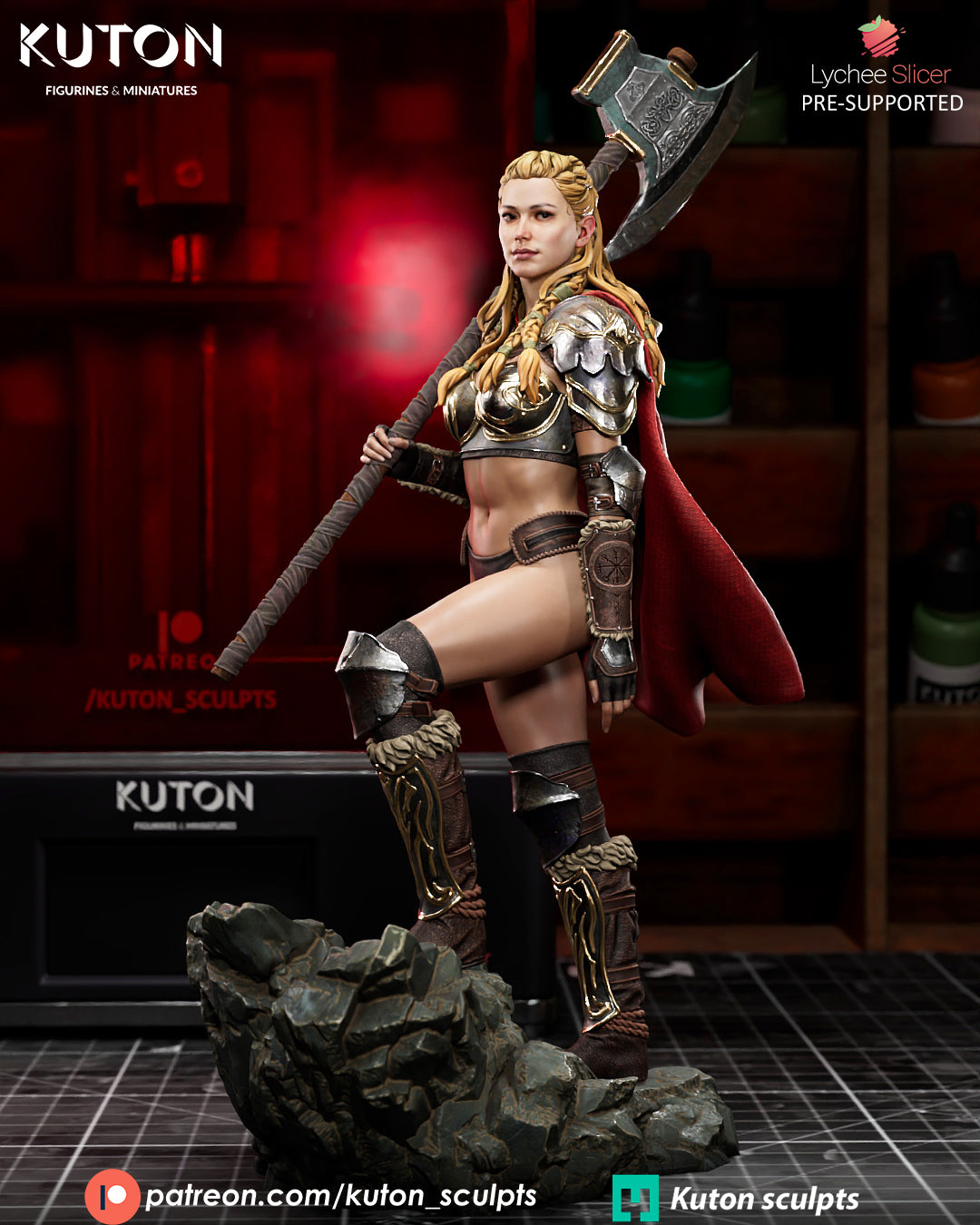 Eydis Thorne -  3D Printed Model Kit - 1:10 Scale