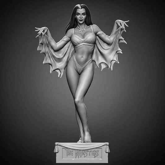 Lily Munster -3D Printed Statue 250mm Model Kit
