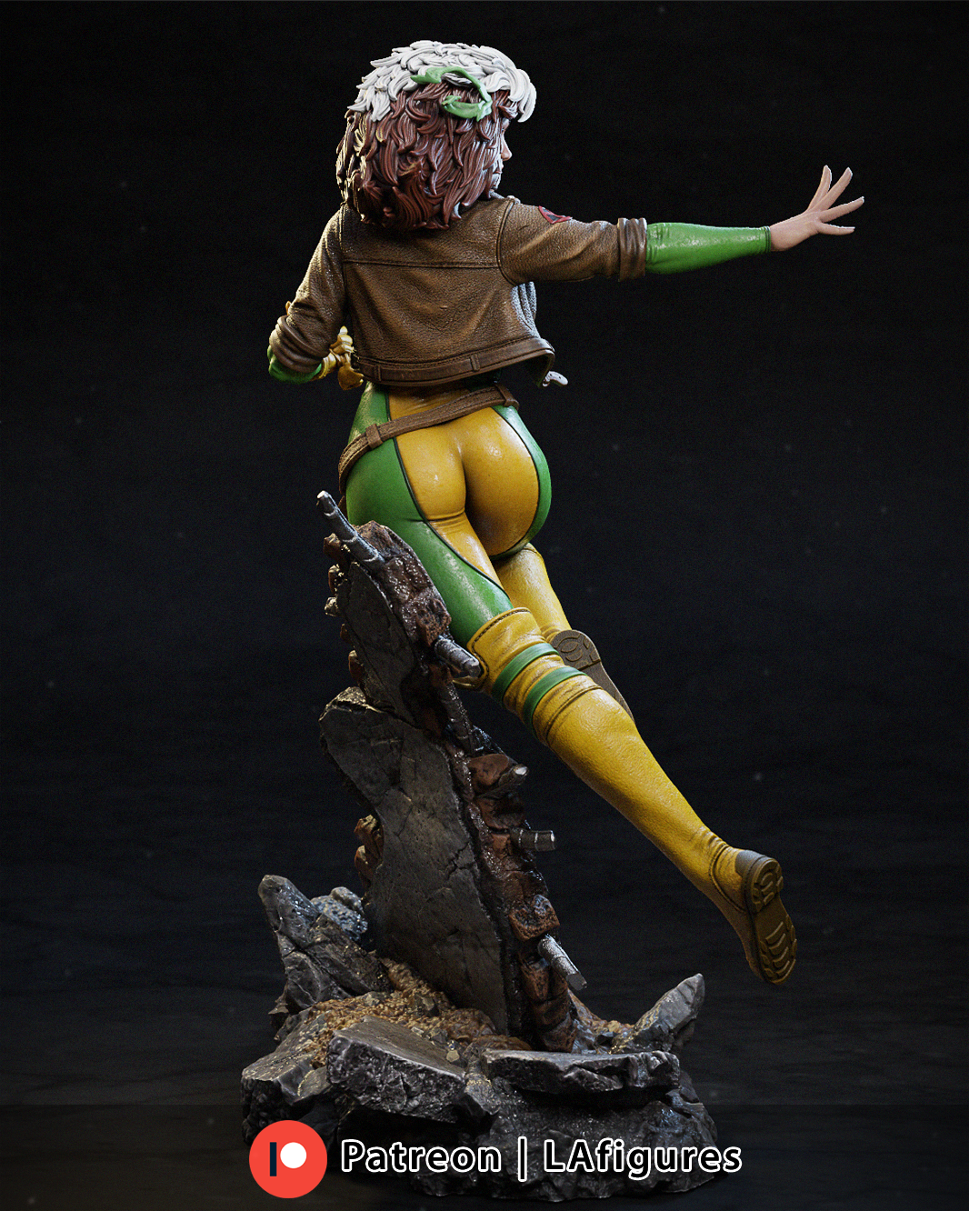 Rogue (X-Men) Statue - Fan Art 10 or 12 scale 213mm - 3D Print