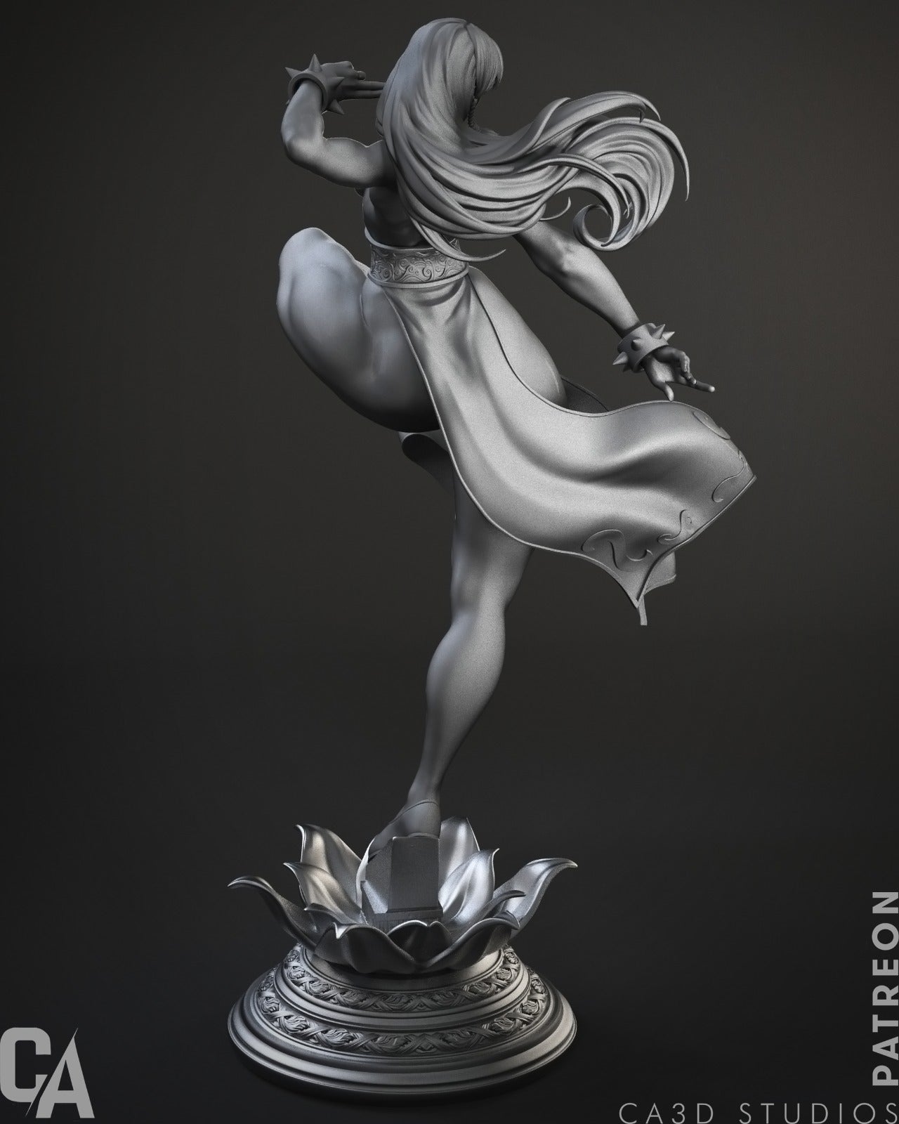 Chun Li (Fan Art) Sculpture - 4, 6 or 12 scale (495mm - 165mm) - 3D Print