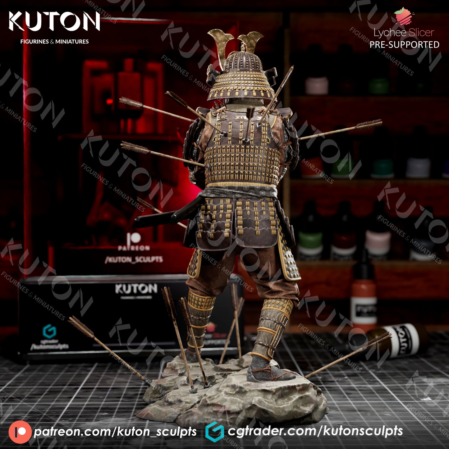 Yoshii Toranaga (Samurai) 3D Printed model various scales - Fan Art