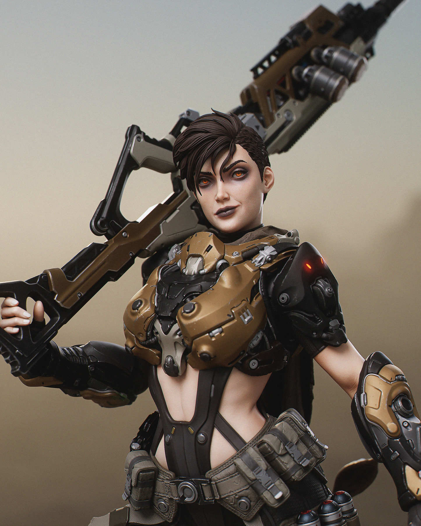 Kyla (Red Sands) - 3D Printed Model Kit - 1:6 scale (Fan Art)