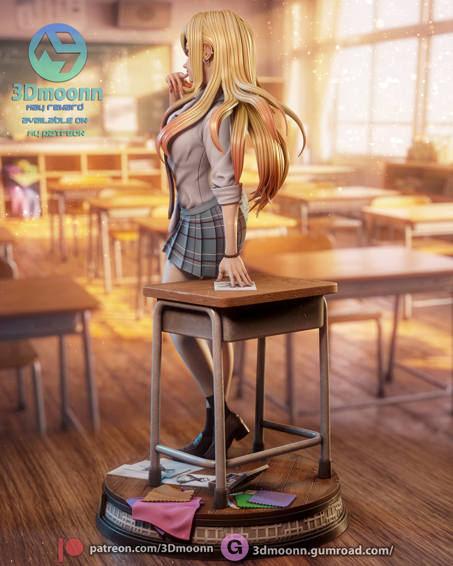 Marin Kitagawa (My Dress-Up Darling) - 3d Printed model kit (Fan Art)