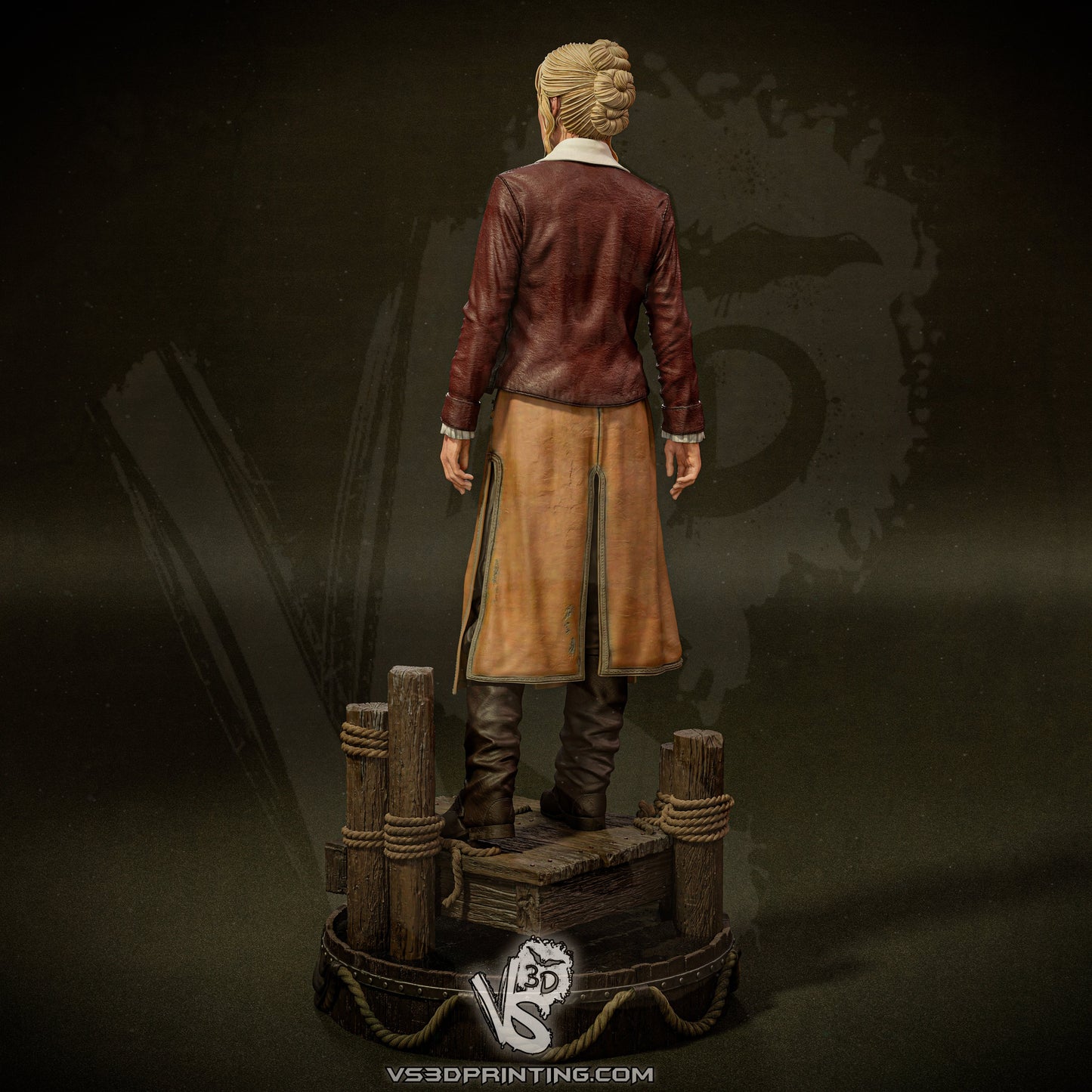 Eleanor Guthrie - Black Sails - 3D Printed Model Statue - 10 Scale