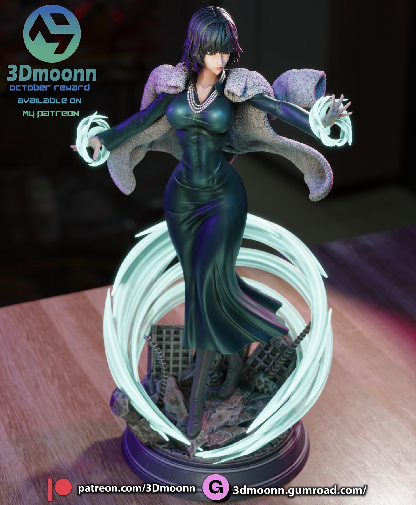 Fubuki (One Punch Man) - 3d Printed 1:6 model kit (Fan Art)