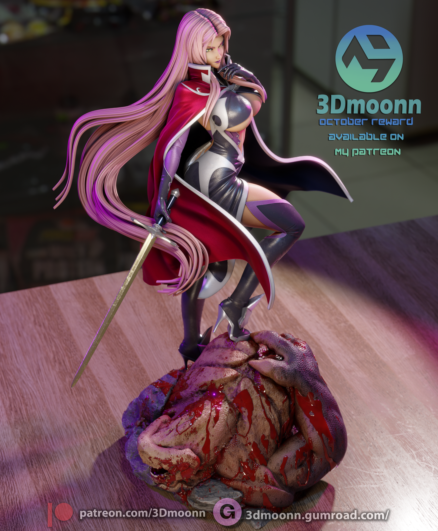 Ingrid (Taimanin) - 3d Printed 1:6 model kit