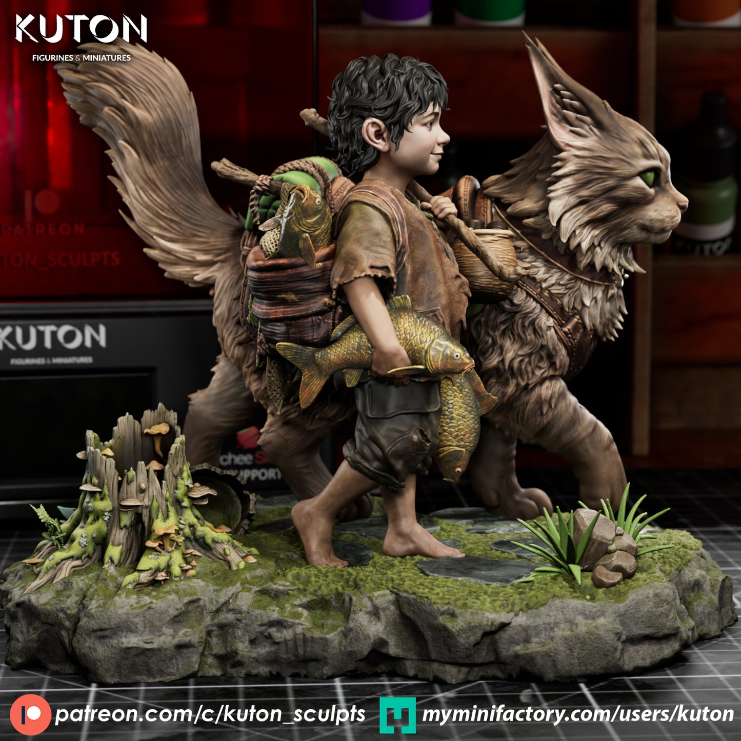 Wayferers 3D Printed Statue - Miniature and 10 Scale available