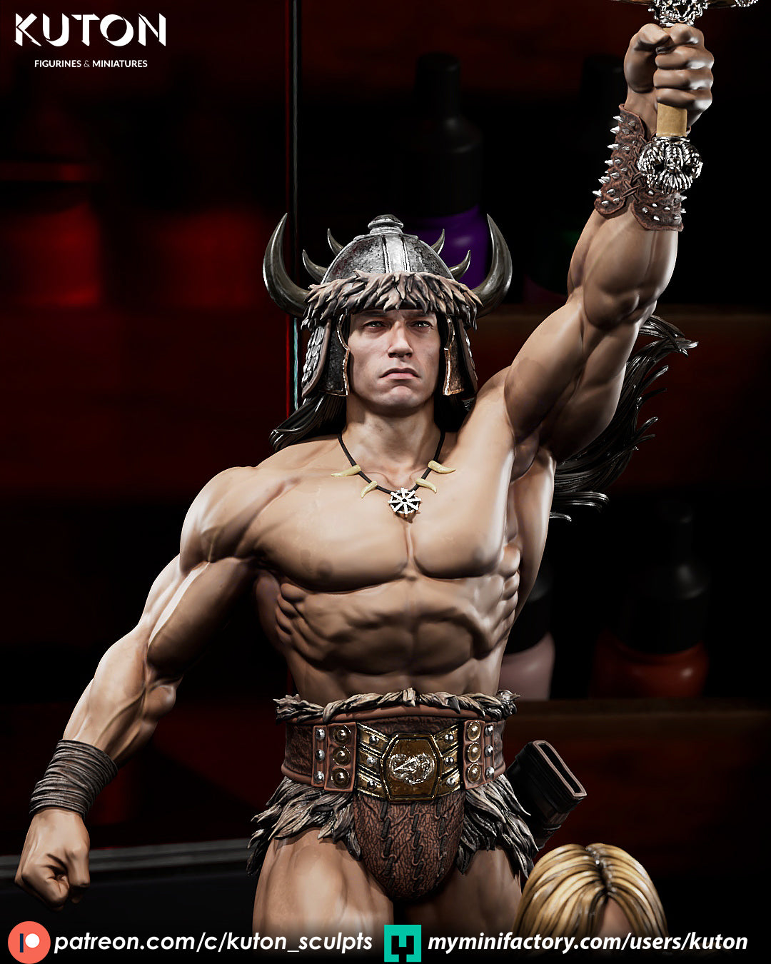 Conan X Valeria - 3D Printed Model Kit - 10 Scale