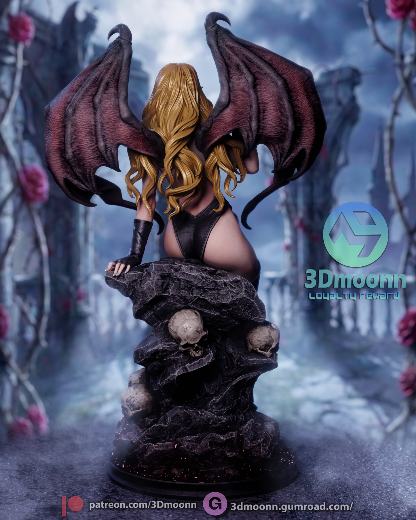 Draculina - 3d Printed model kit (Fan Art)