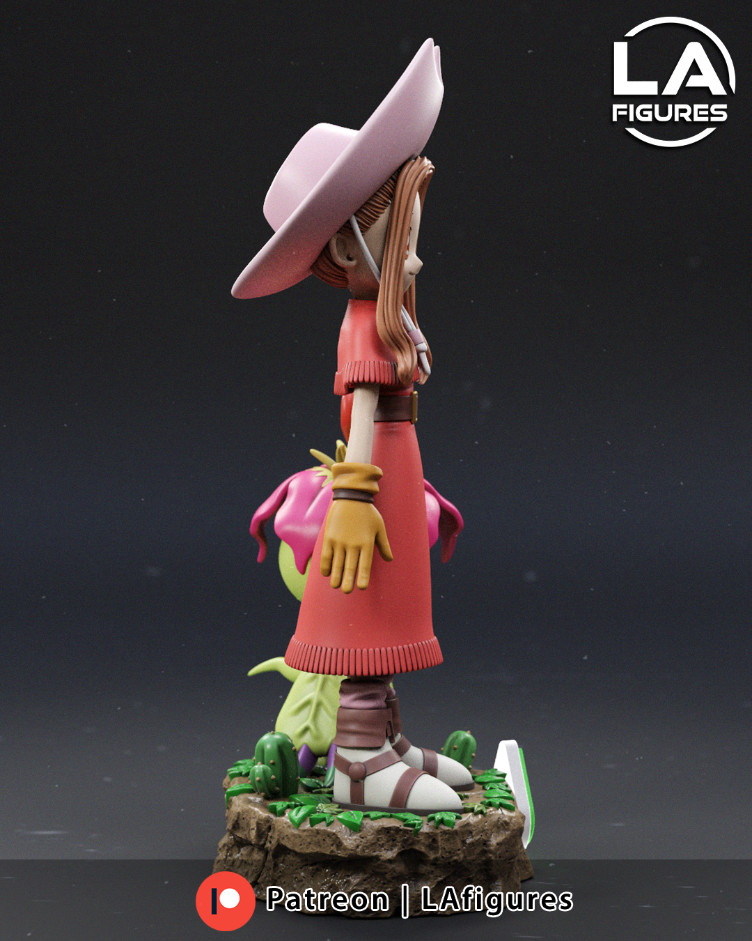 Mimi and Palmon (Digimon) Statue - 200mm - 3D Print Fan Art