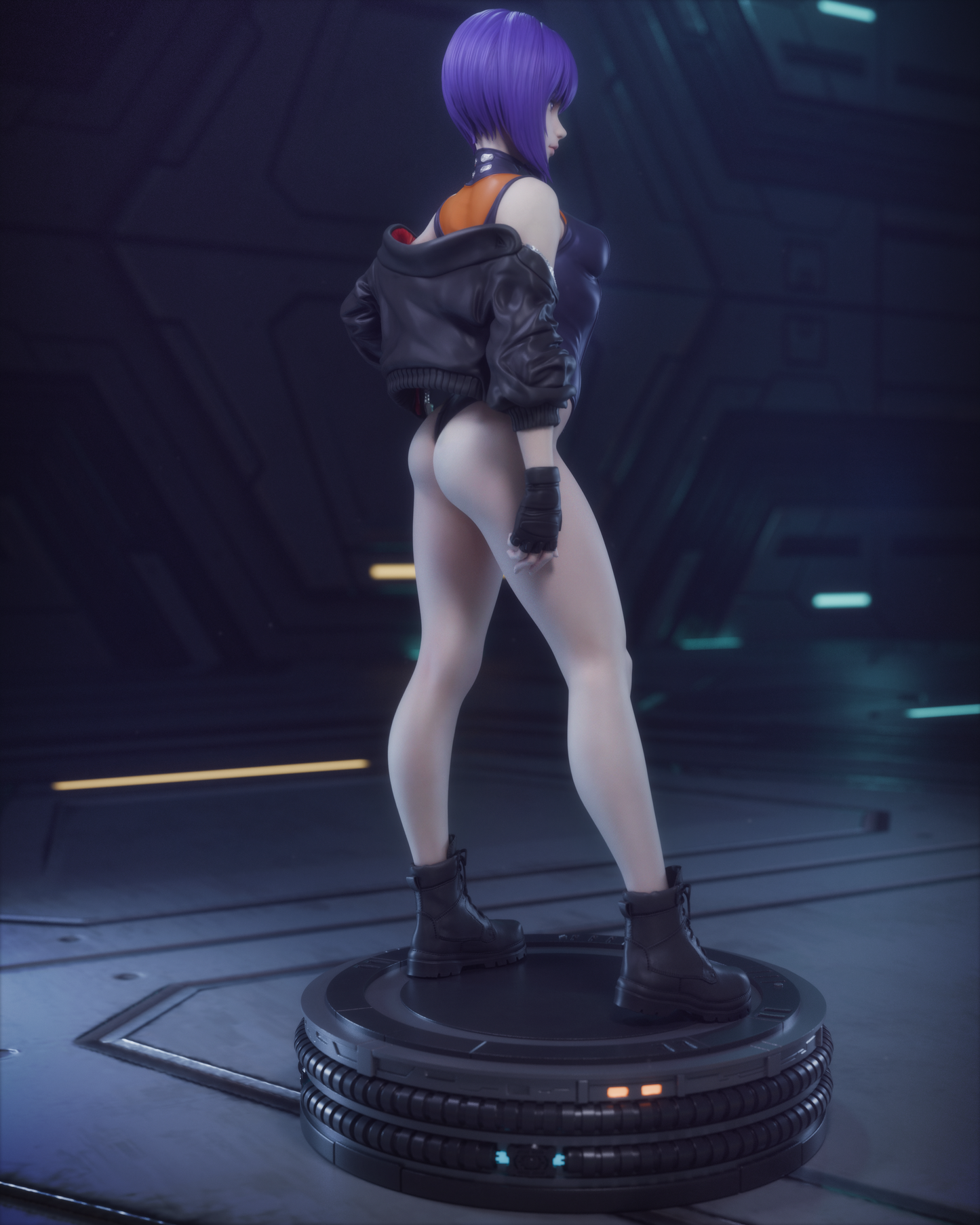Motoko Kusangi - 3D Printed Statue and Bust