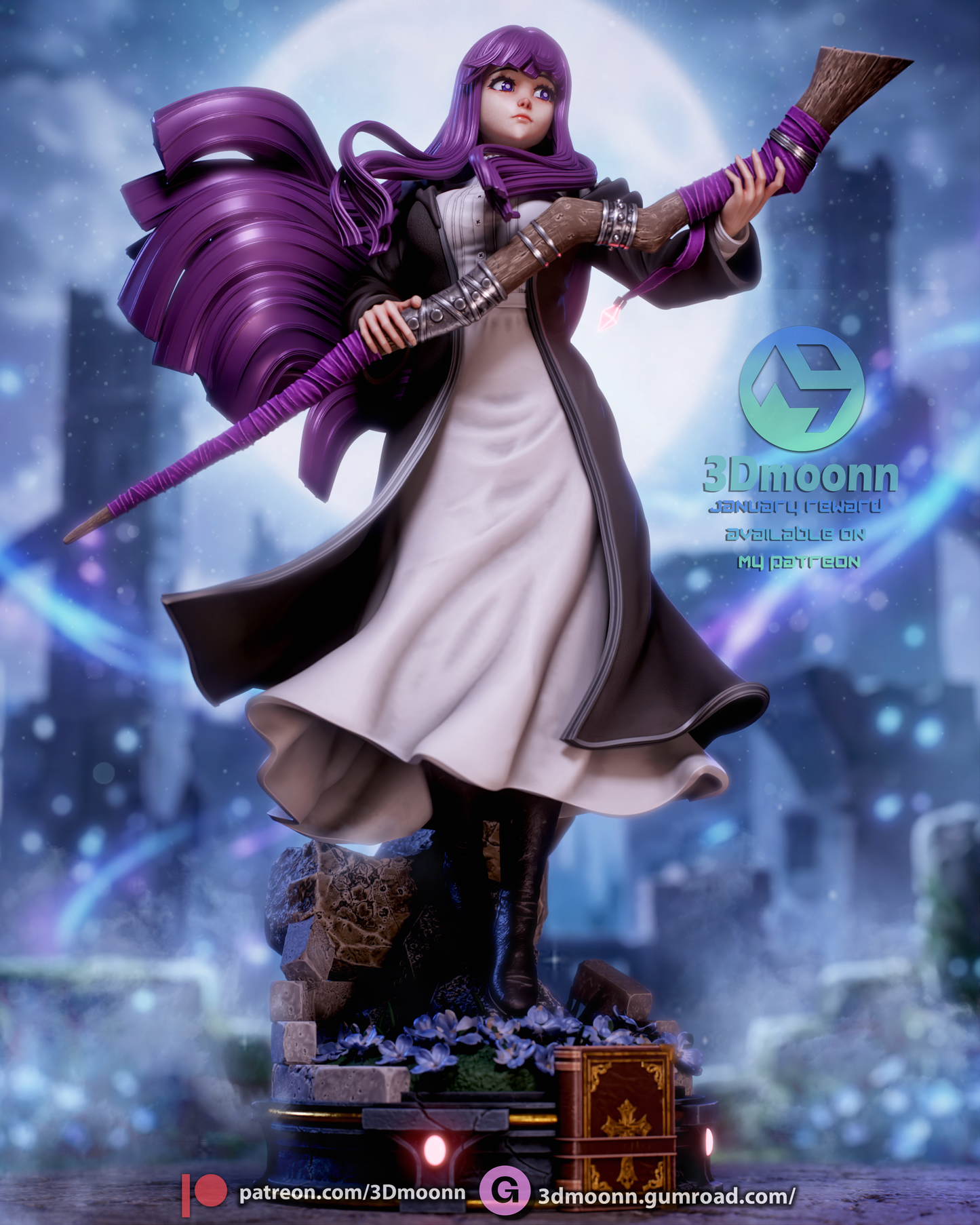 Fern (Sōsō no Frieren) - 3d Printed 1:6 model kit (Fan Art)