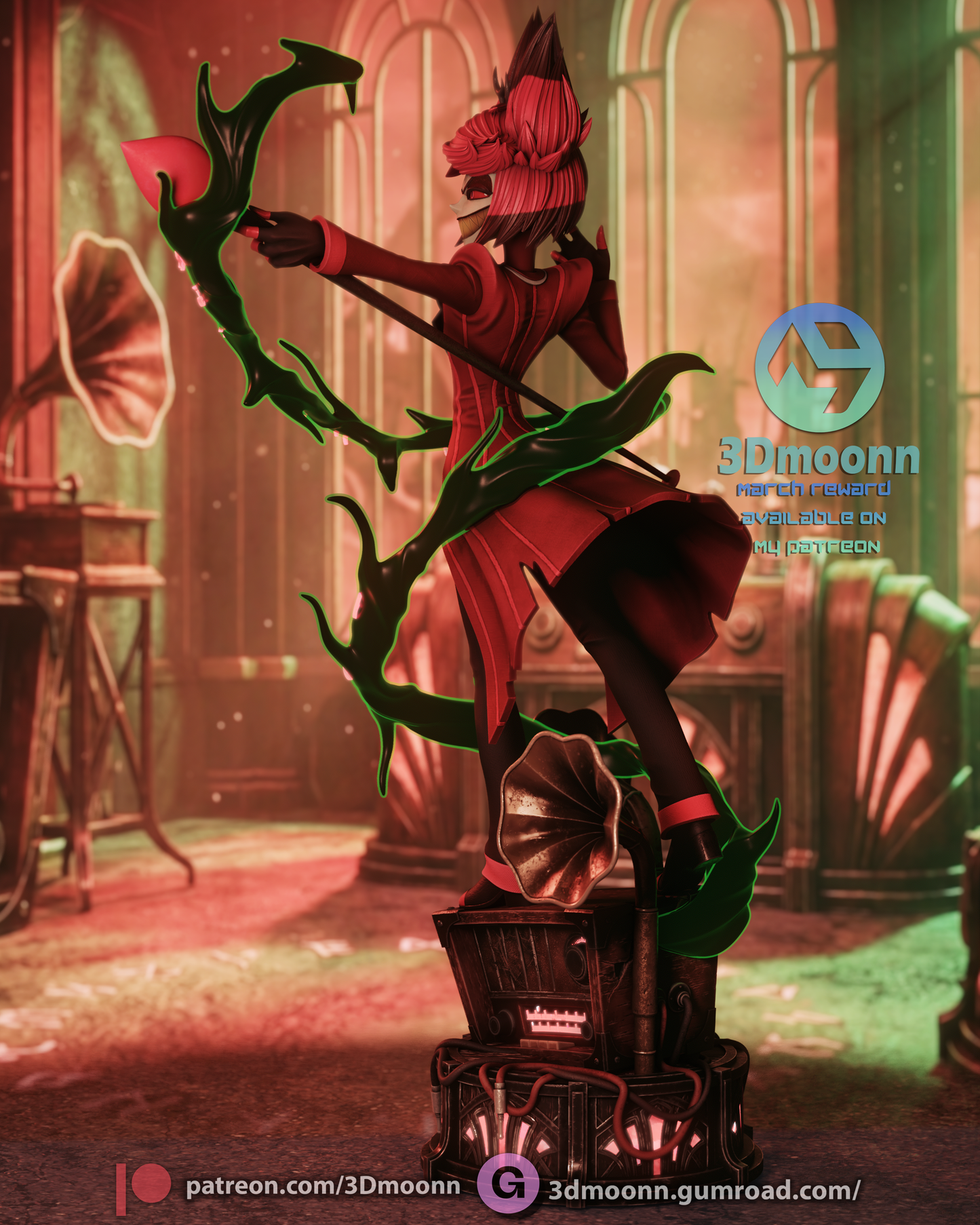 Alastor (Hazbin Hotel) - 1:6 model kit (Fan Art)