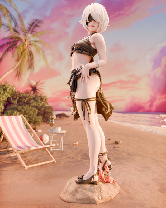 Swimsuit 2B Nier Automata - 3D printed Model kit - 6 or 9 Scale