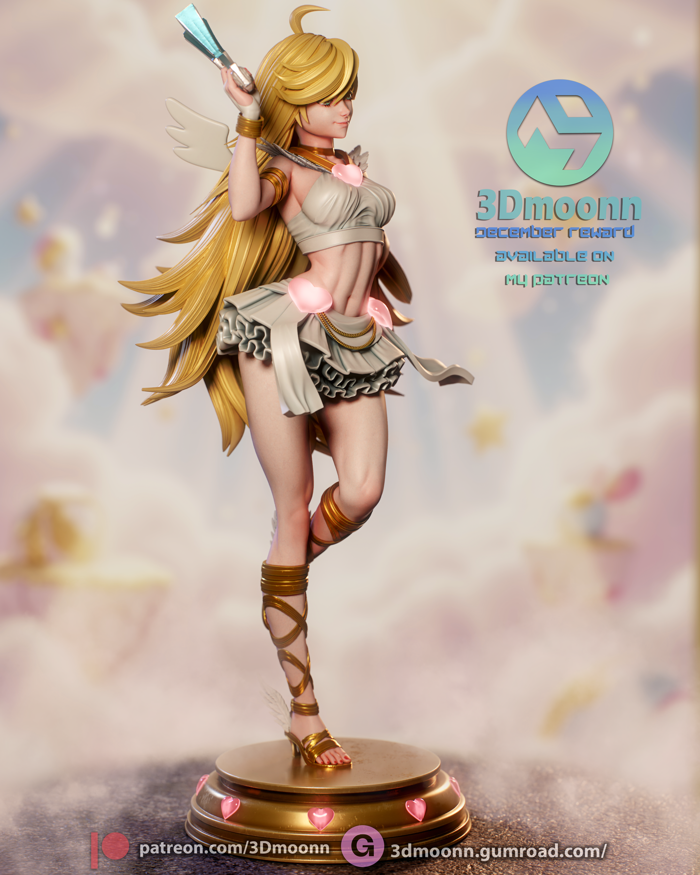 Panty (Panty & Stocking with Garterbelt) -3d Printed model kit