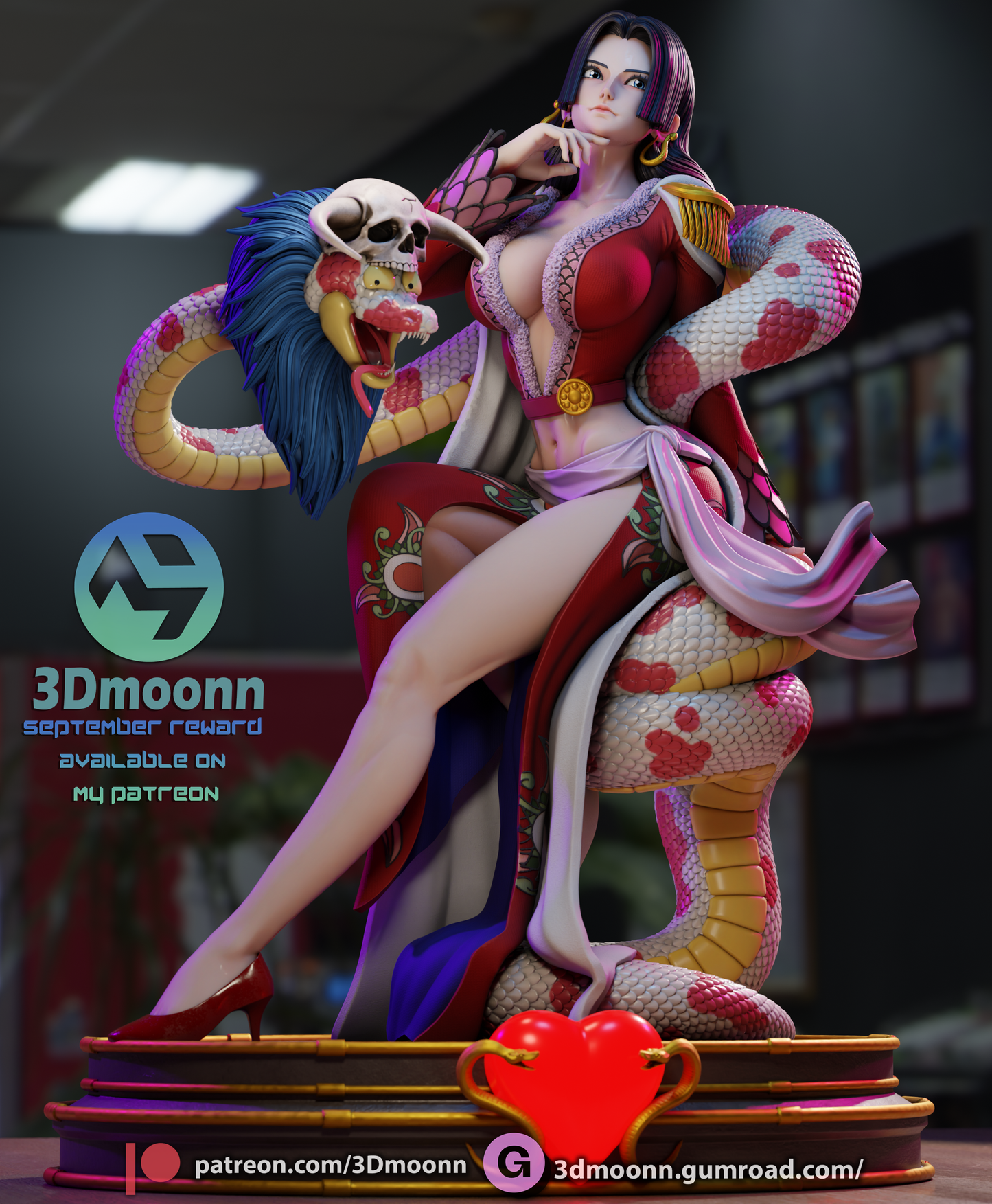 Boa Hancock (One Piece)- 3d Printed 1:6 model kit