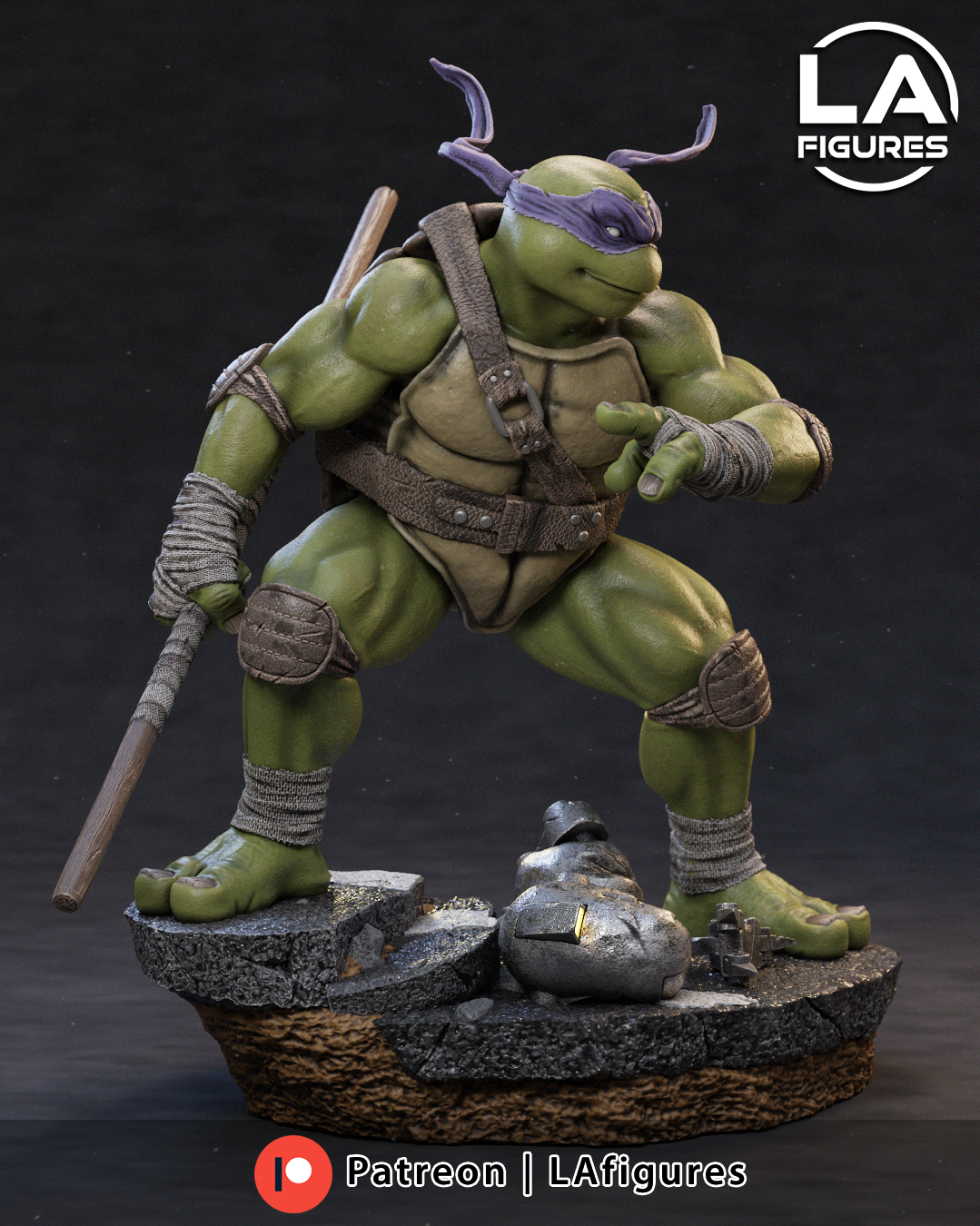 Donatello (TMNT) Statue - Fan Art 10 Scale (177mm) 3D Print Kit