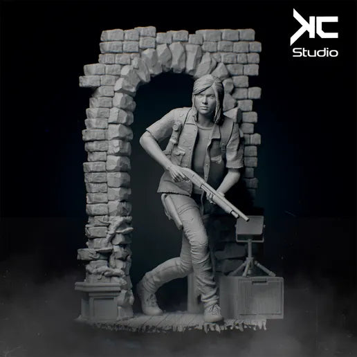 Ellie (Last of Us) - 3D Print Model Kit - 1:10 Scale - Fan Art