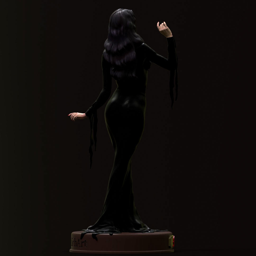 Morticia Addams - 3D Printed Statue Model Kit