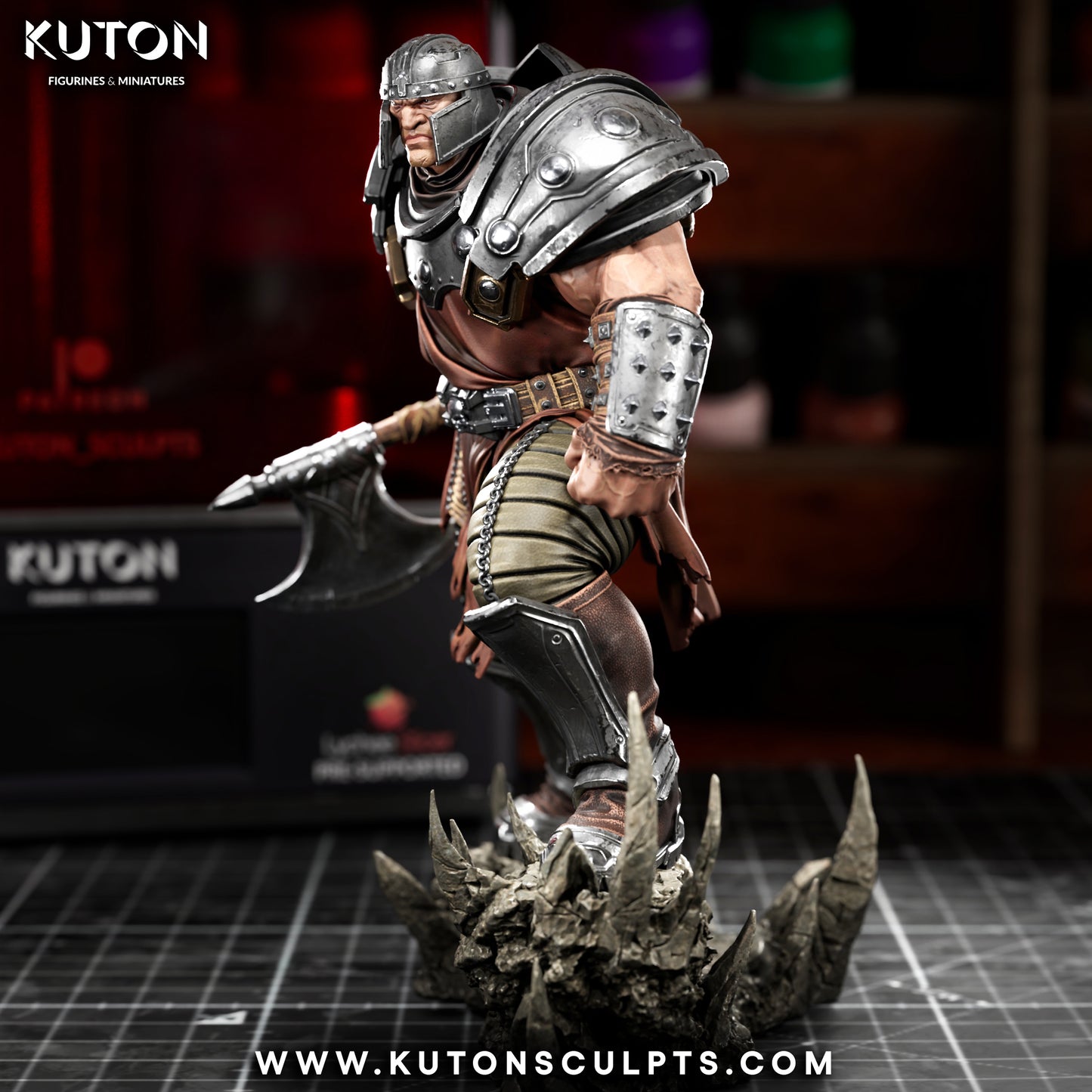 Ram Man - 3D Printed Statue / Bust 10 Scale Model Kit