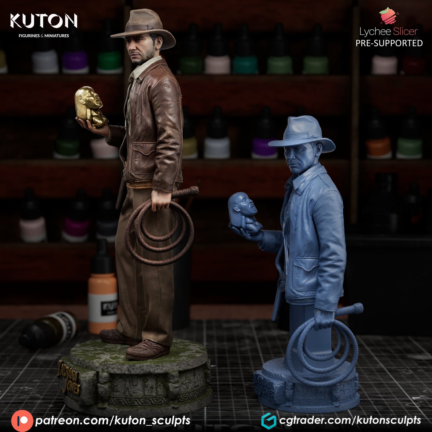 Indiana Jones  3D Printed model - Various Scales - Fan Art