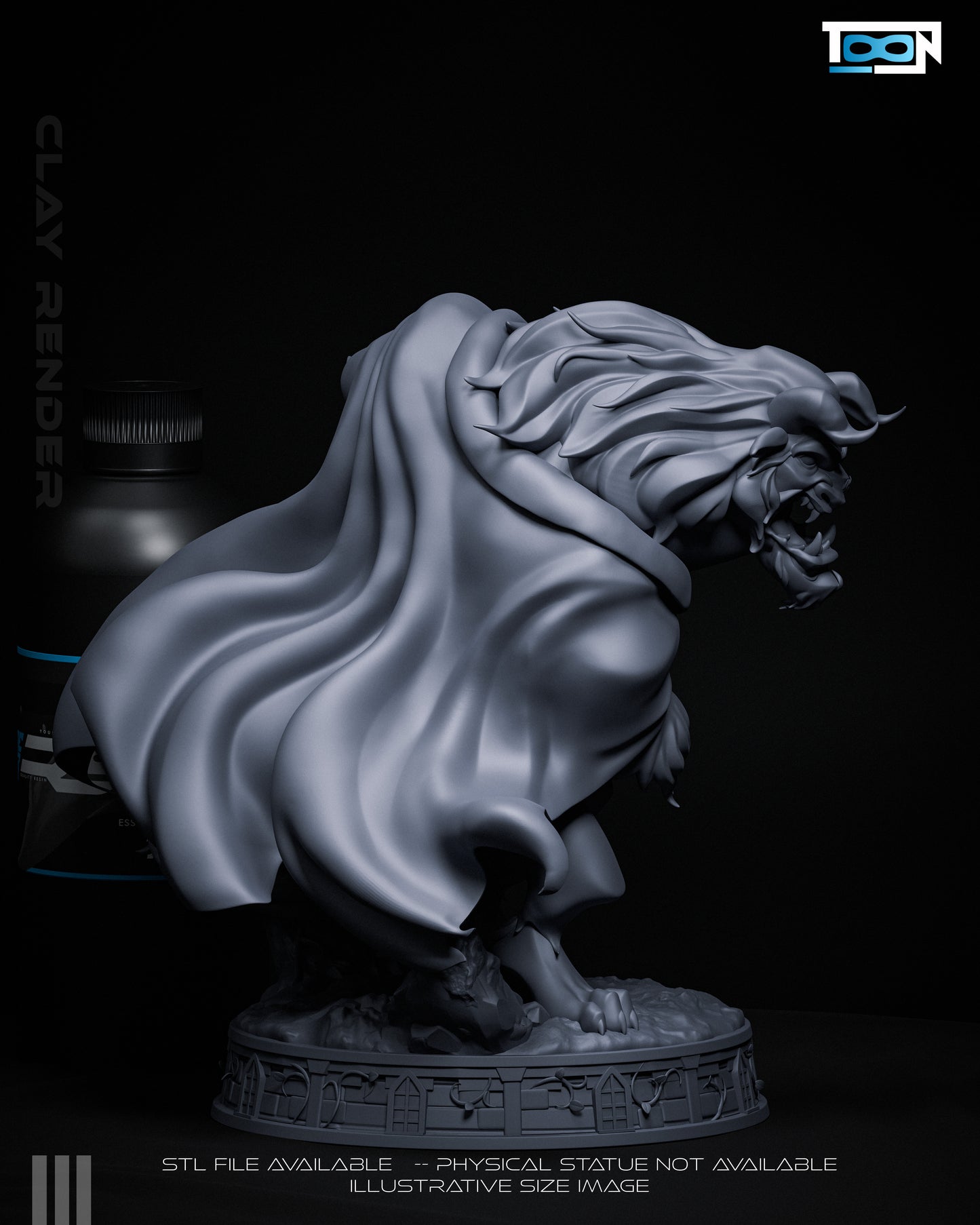 The Beast - 3D Printed Model Statue - 6 & 10 Scale