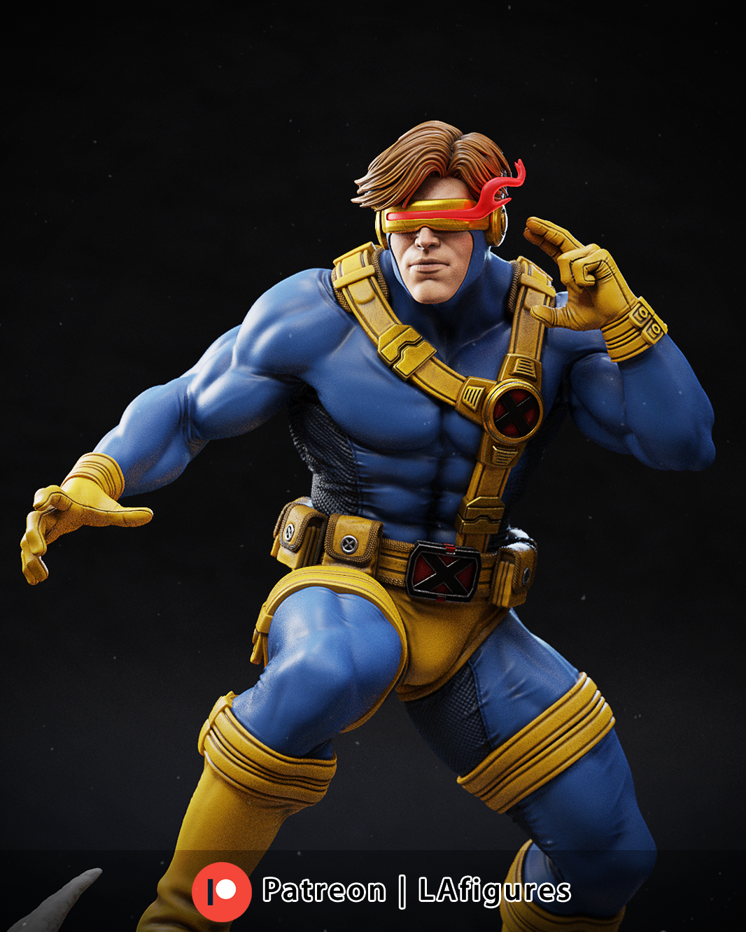 Cyclops (X-Men) Statue - 10 or 12 scale 188mm - 3D Print Fan Art