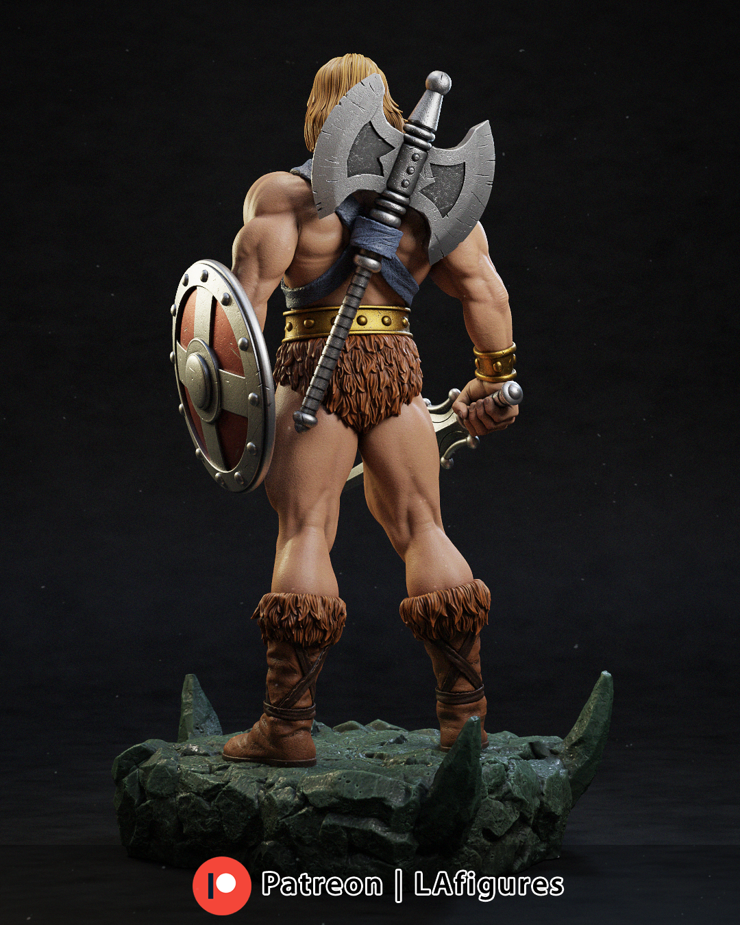 He-Man Statue (Fan Art) 10 or 12 scale 220mm - 3D Print