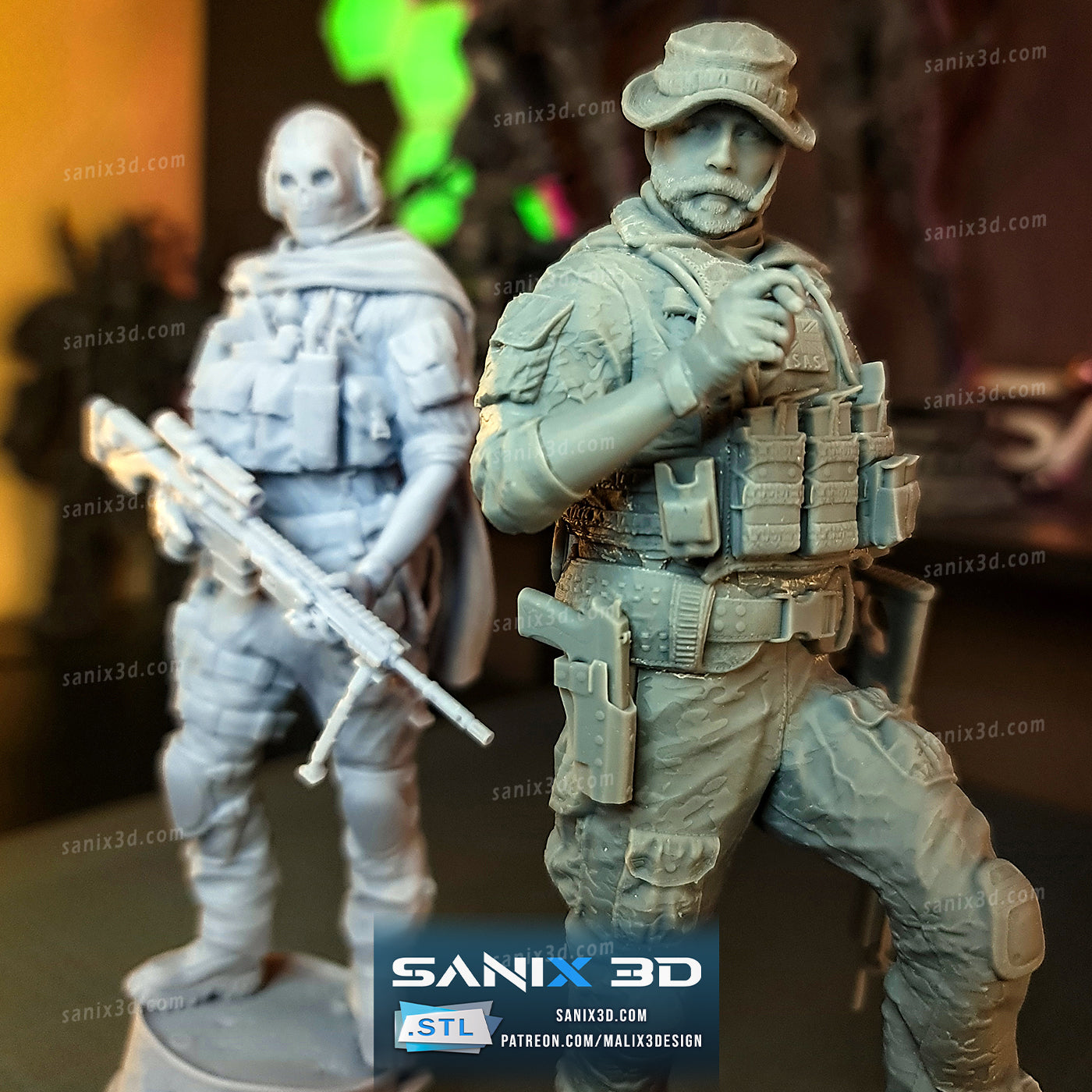 Captain Price (Call of Duty) - 3D Resin Printed - 10th scale (264mm) - Fan Art