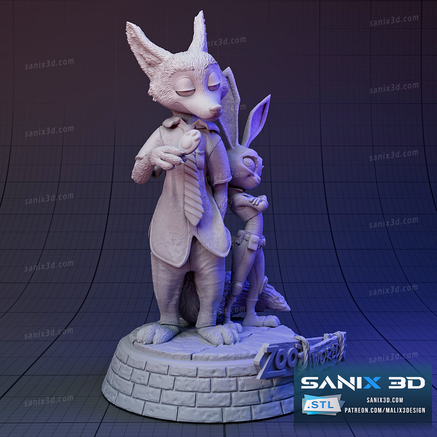 Zootopia - 3D Resin Printed - 6th scale (230mm) - Fan Art