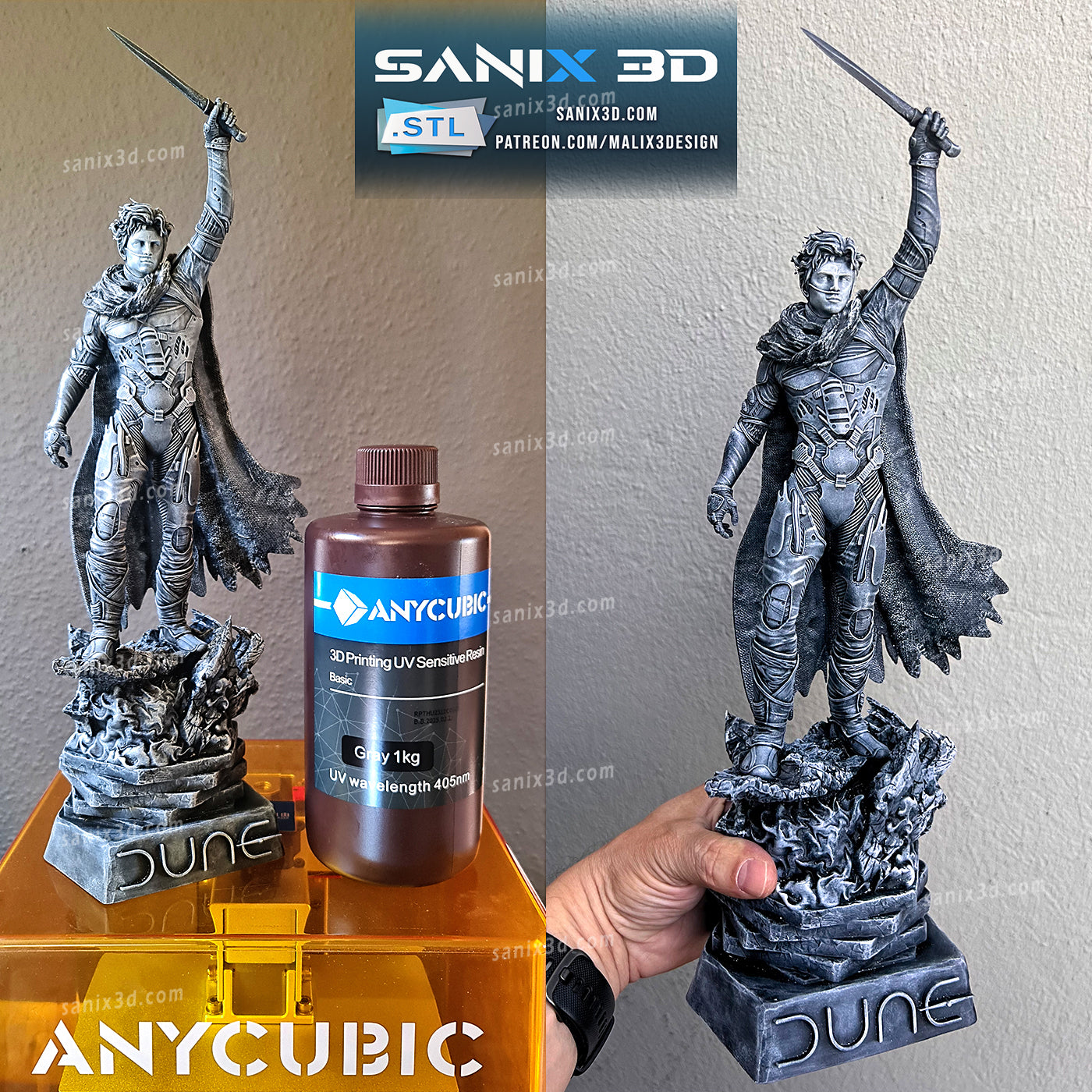 Paul Atreides (Dune) Fan Art - 1:8 Scale (3D Print Fan Art)