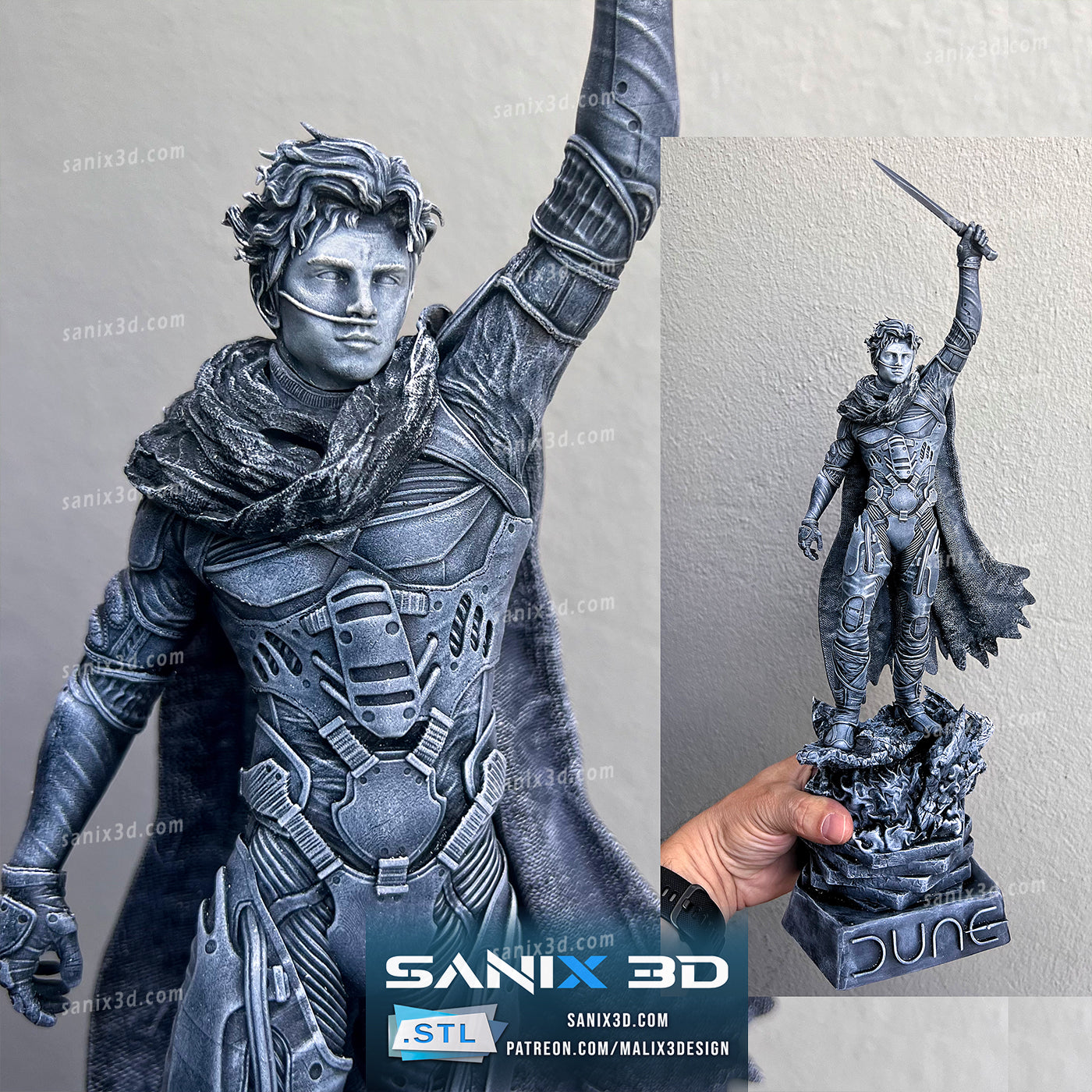 Paul Atreides (Dune) Fan Art - 1:8 Scale (3D Print Fan Art)