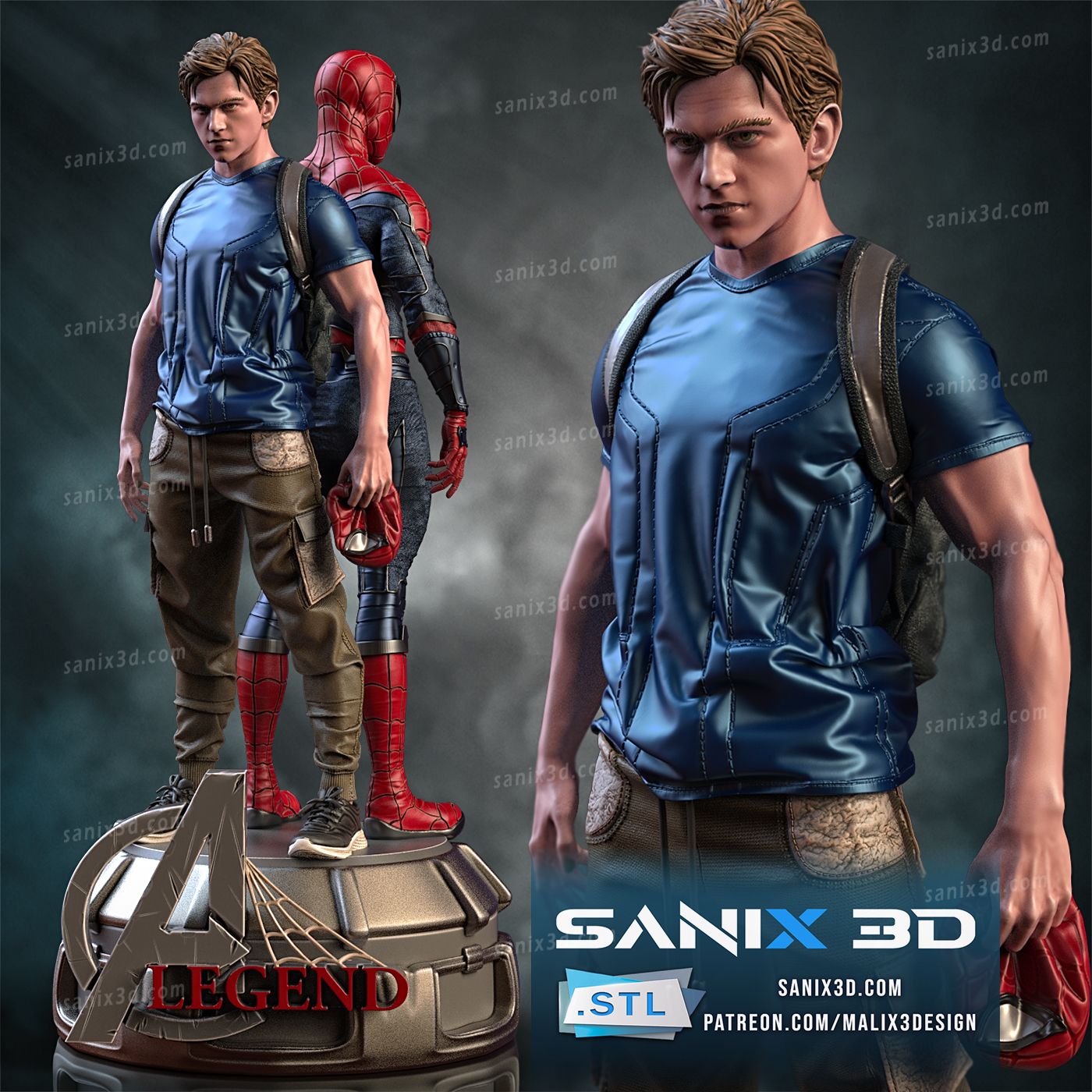 Spiderman (Double Life) - Fan Art (Sanix3D)