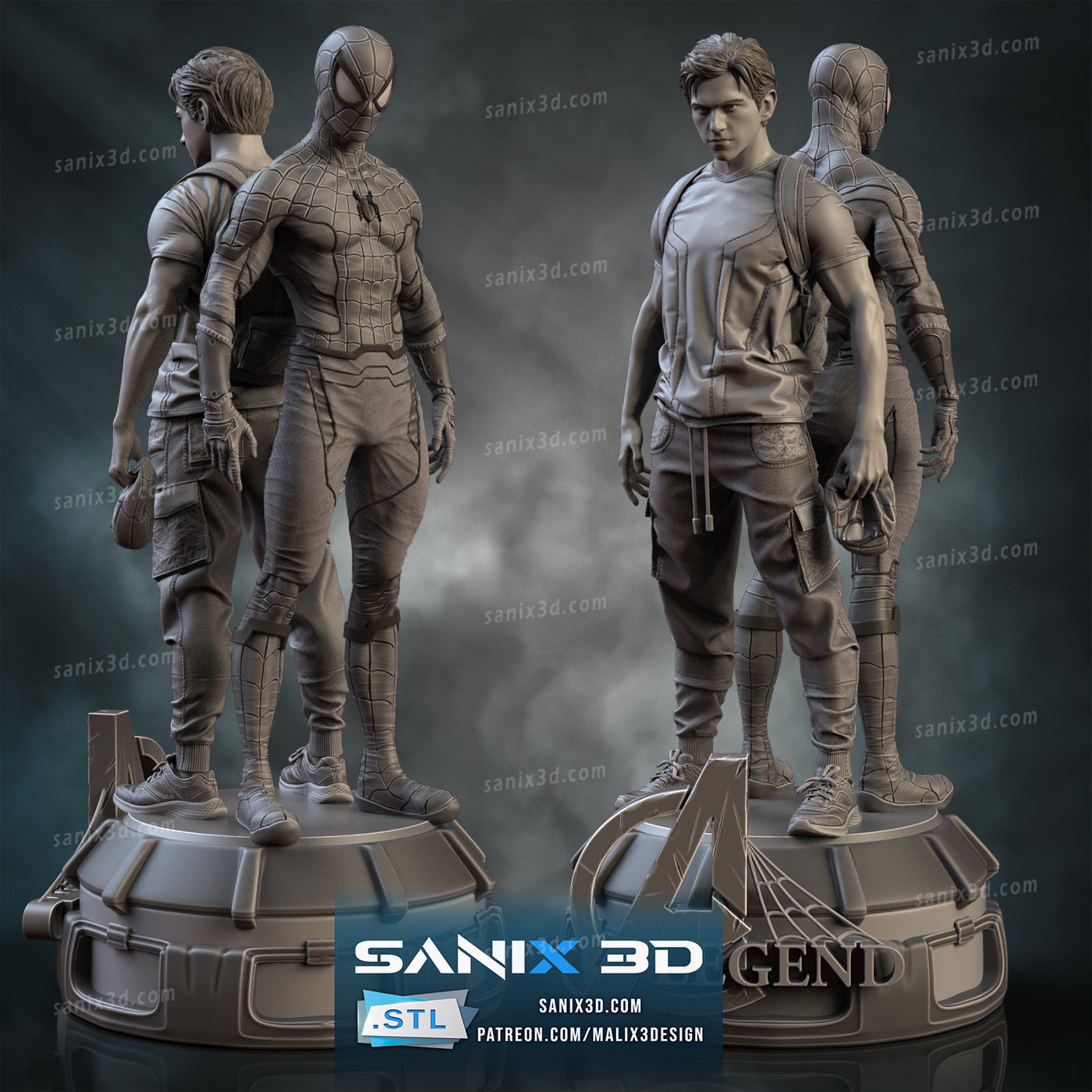 Spiderman (Double Life) - Fan Art (Sanix3D)