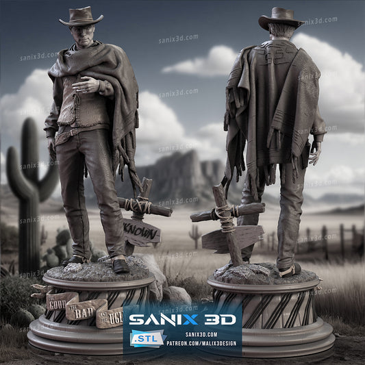 Clint Eastwood (Good, Bad and Ugly) - Fan Art - 3D Print