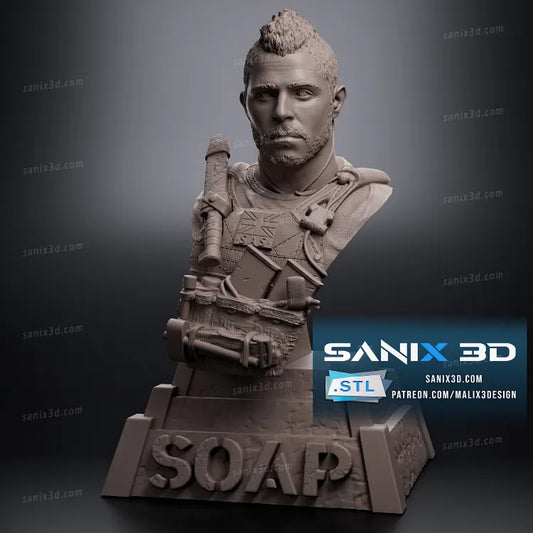 Ready to Post -1:10 - SOAP COD (Call of Duty) Bust  - Unpainted and Unassembled