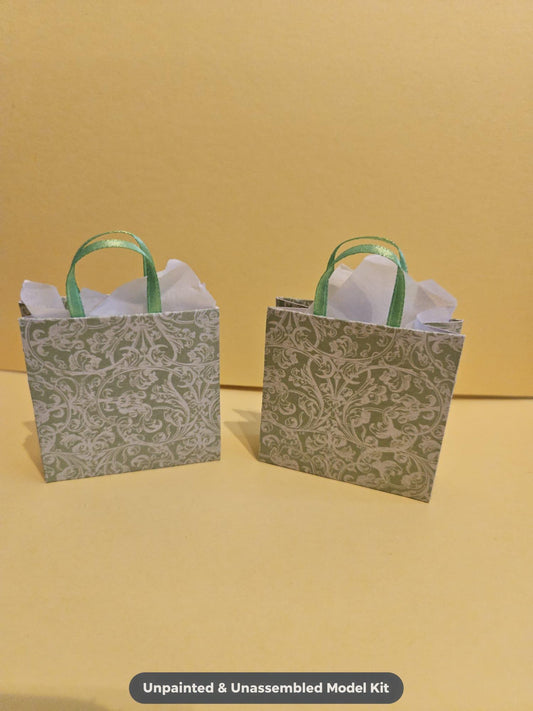 2 X Dolls Paper Shopping / Gift Bags, Barbie / Sindy 6th Scale Size