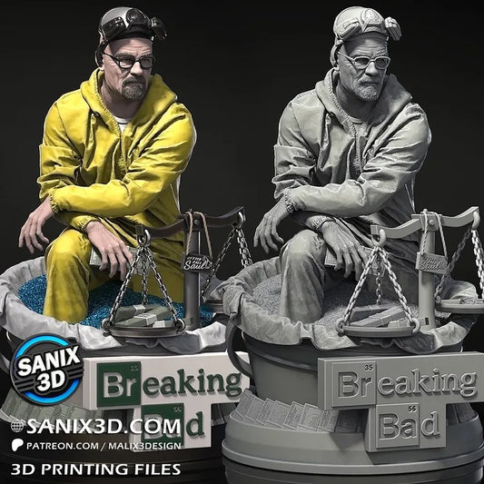 Walter White (Breaking Bad) - 8 scale - Fan Art - 3D Print