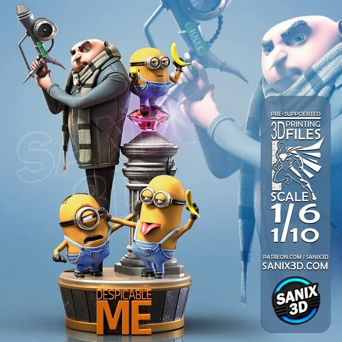 Despicable Me - Fan Art - 3D Print model kit (unpainted)