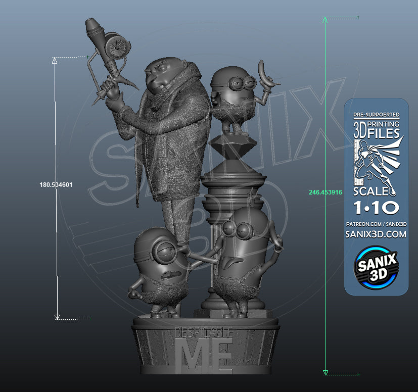 Despicable Me - Fan Art - 3D Print model kit (unpainted)