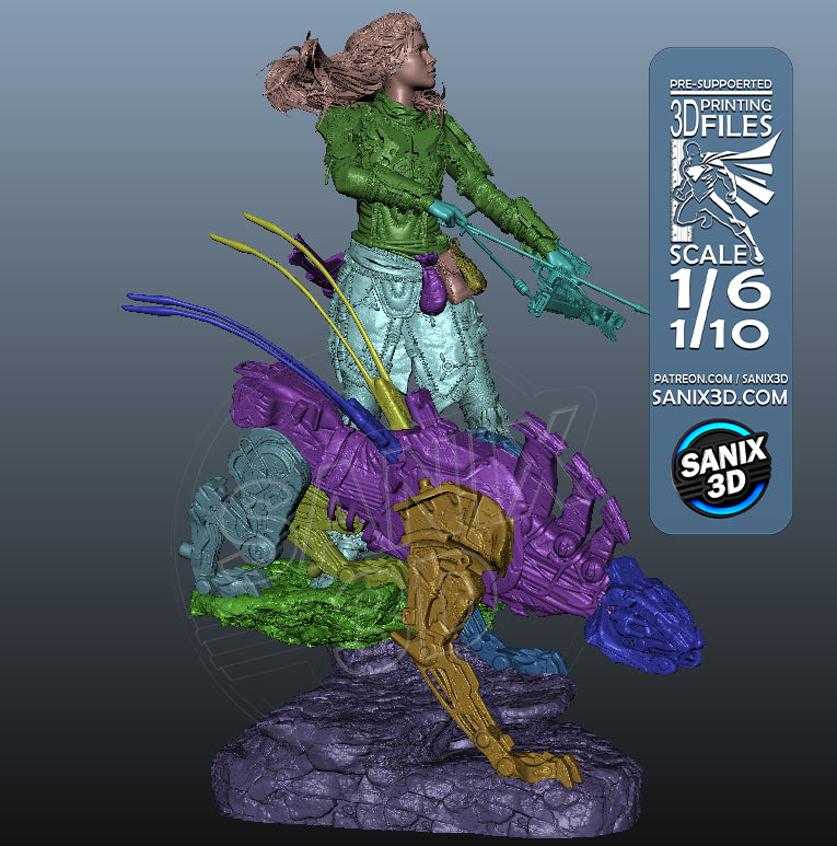 Horizon 3D Printed Statue 10 & 6 Scale model kit