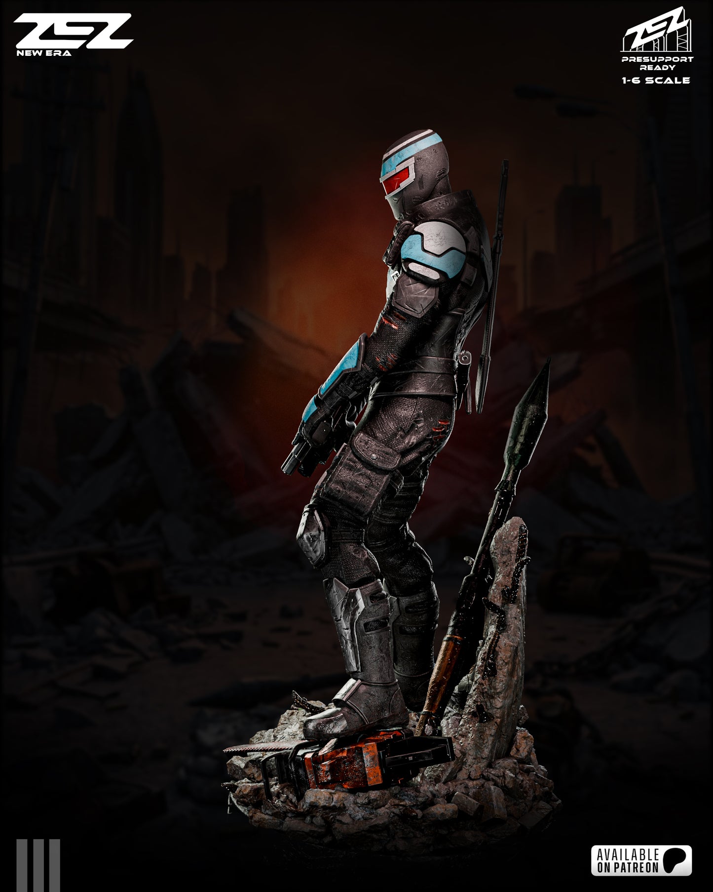Vigilante 3D printed model kit Statue Bust 6 scale